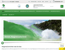 Tablet Screenshot of magnesium-pur.de